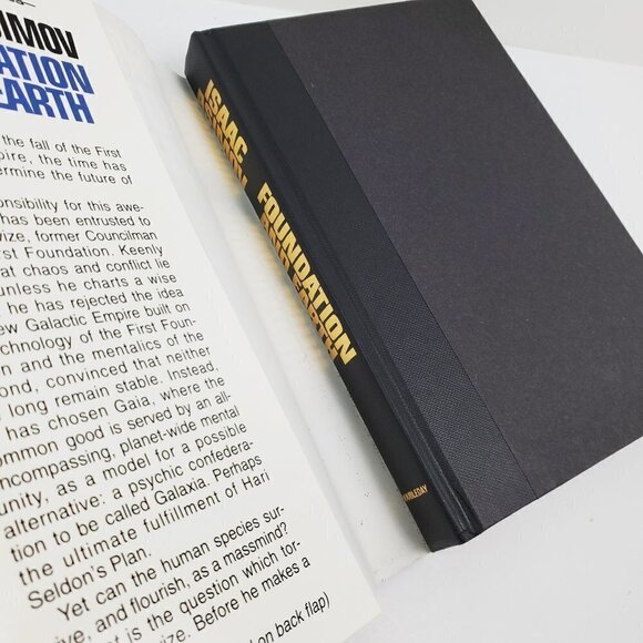 Isaac Asimov Foundation and Earth Book Vintage 1986 Book Club Hardcover Unread - Picture 3 of 13